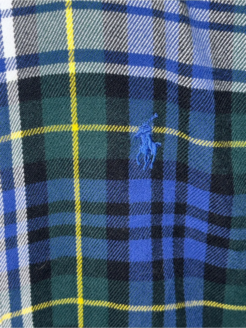 NWOT vintage Ralph Lauren tartan plaid flannel shirt boy's M 12/14